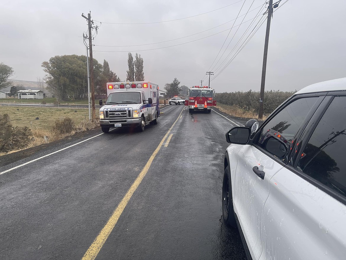 A collision left one person injured and another dead Tuesday afternoon just northeast of Ephrata.