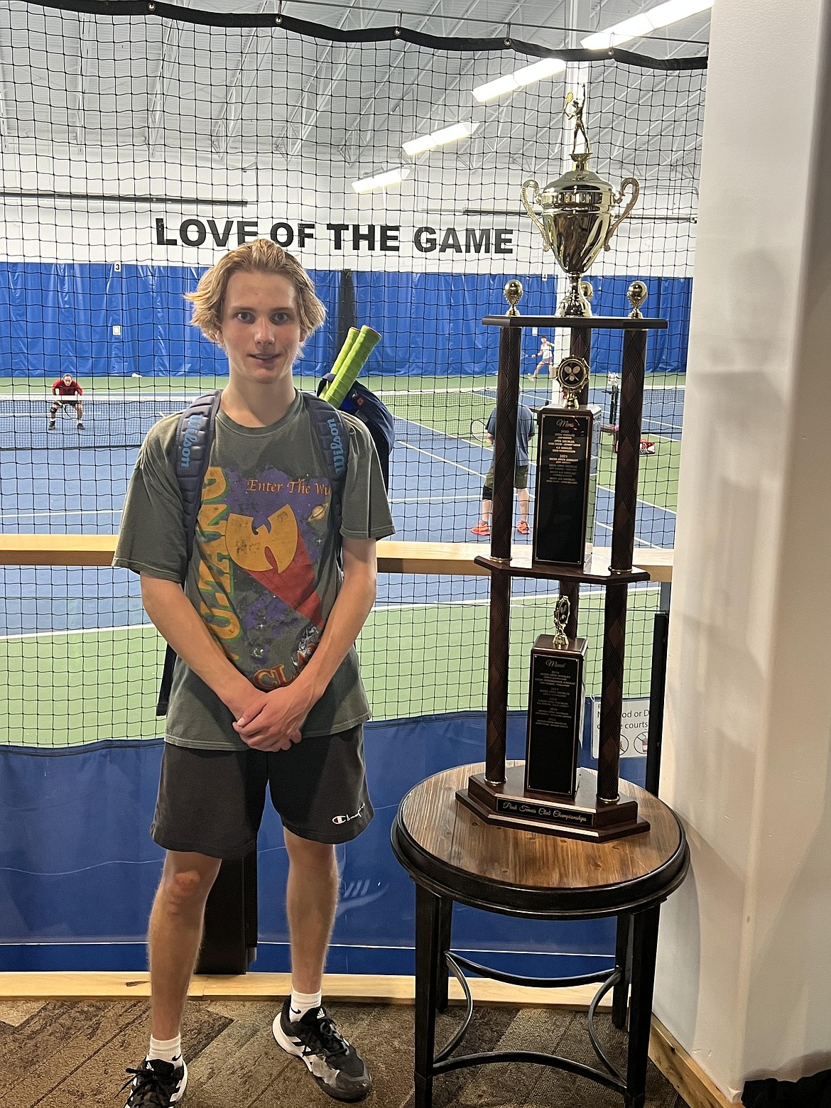 Courtesy photo
The men's open singles champion at the recent Peak Hayden member tennis tournament was Turner Cox, who defeated Connor Judson 6-4, 3-6, 10-6.