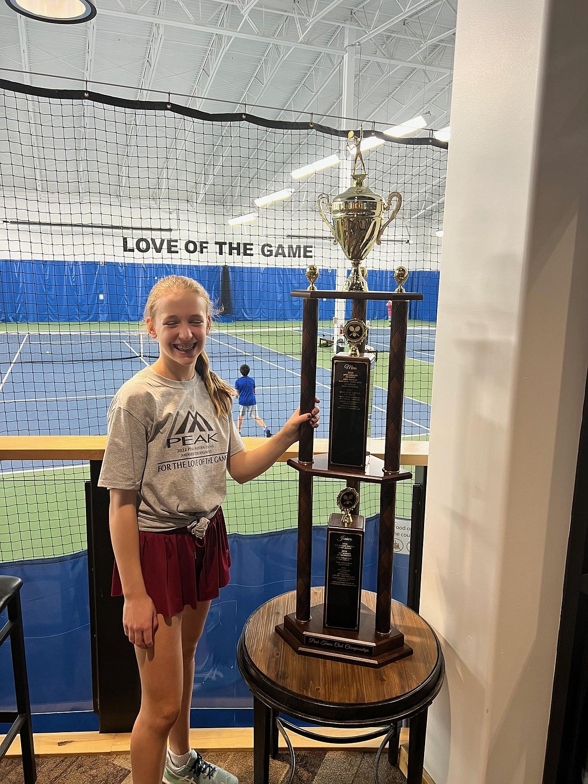 Courtesy photo
The women's 4.0 singles champion at the recent Peak Hayden member tennis tournament was McKenna Bassett.