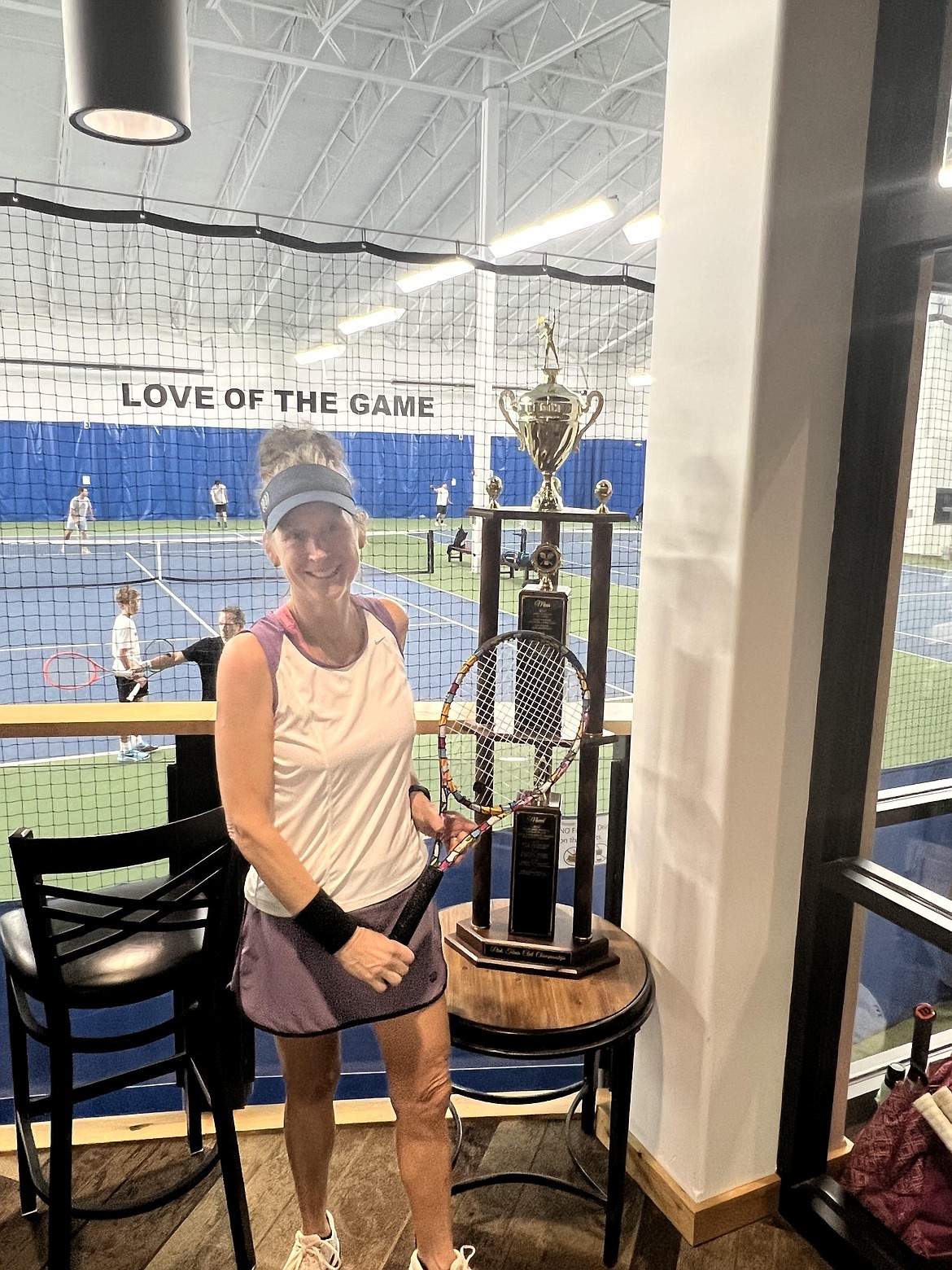 Courtesy photo
The women's open singles champion at the recent Peak Hayden member tennis tournament was Tish Litven, who defeated Angie Gibbar 6-2, 7-6 (5).