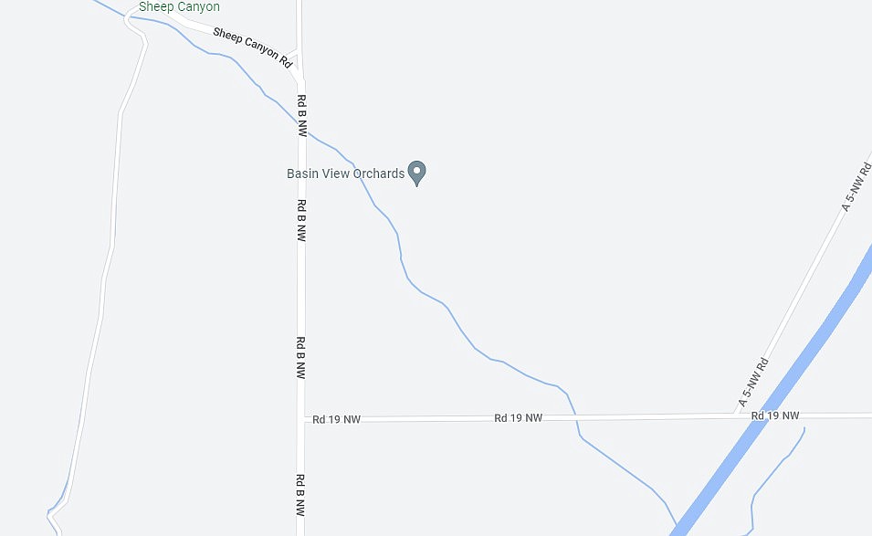 The driver of a Ford pickup was killed after his vehicle slid off of Road B Northwest just north of Road 19 Northwest on Tuesday.