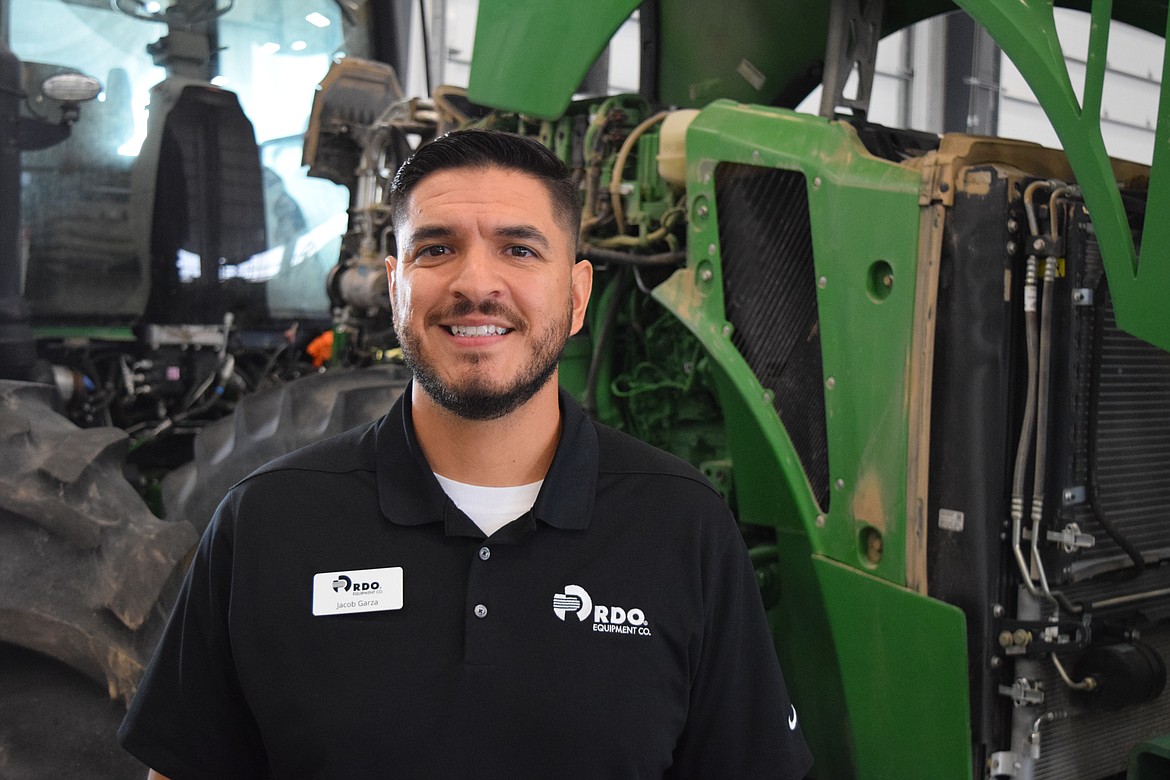 Jacob Garza, store manager for RDO Equipment, which formally celebrated the grand opening of its 12378 North Frontage Road E. store and repair garage on Thursday, Oct. 20.