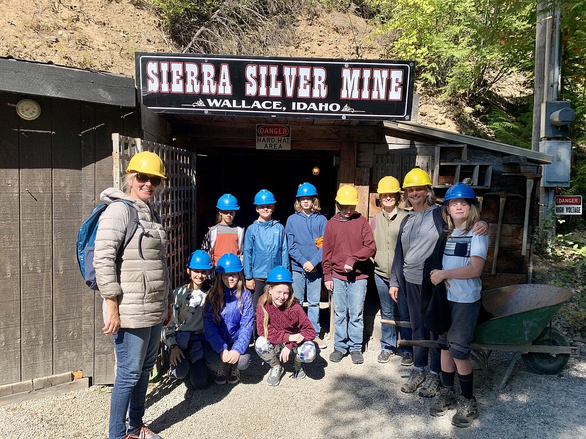 Sandpoint Waldorf School sixth graders are pictured at a recent field trip to the Sierra Silver Mine as part of their study of geology and mineralogy. They took a field trip the Sierra Silver Mine. The school's students recently shared the many things for which they are grateful.