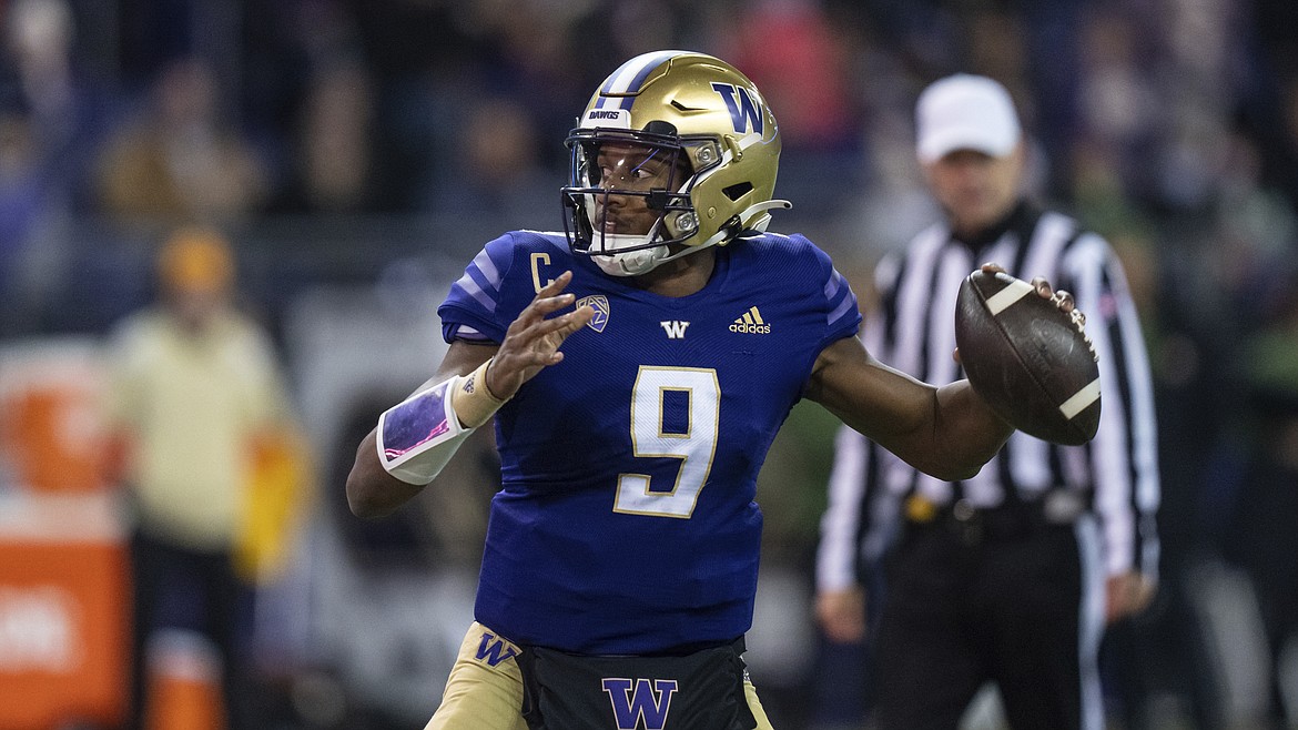 Washington quarterback Michael Penix Jr. leads a high-powered Huskies offense into Pullman on Saturday for the Apple Cup.
