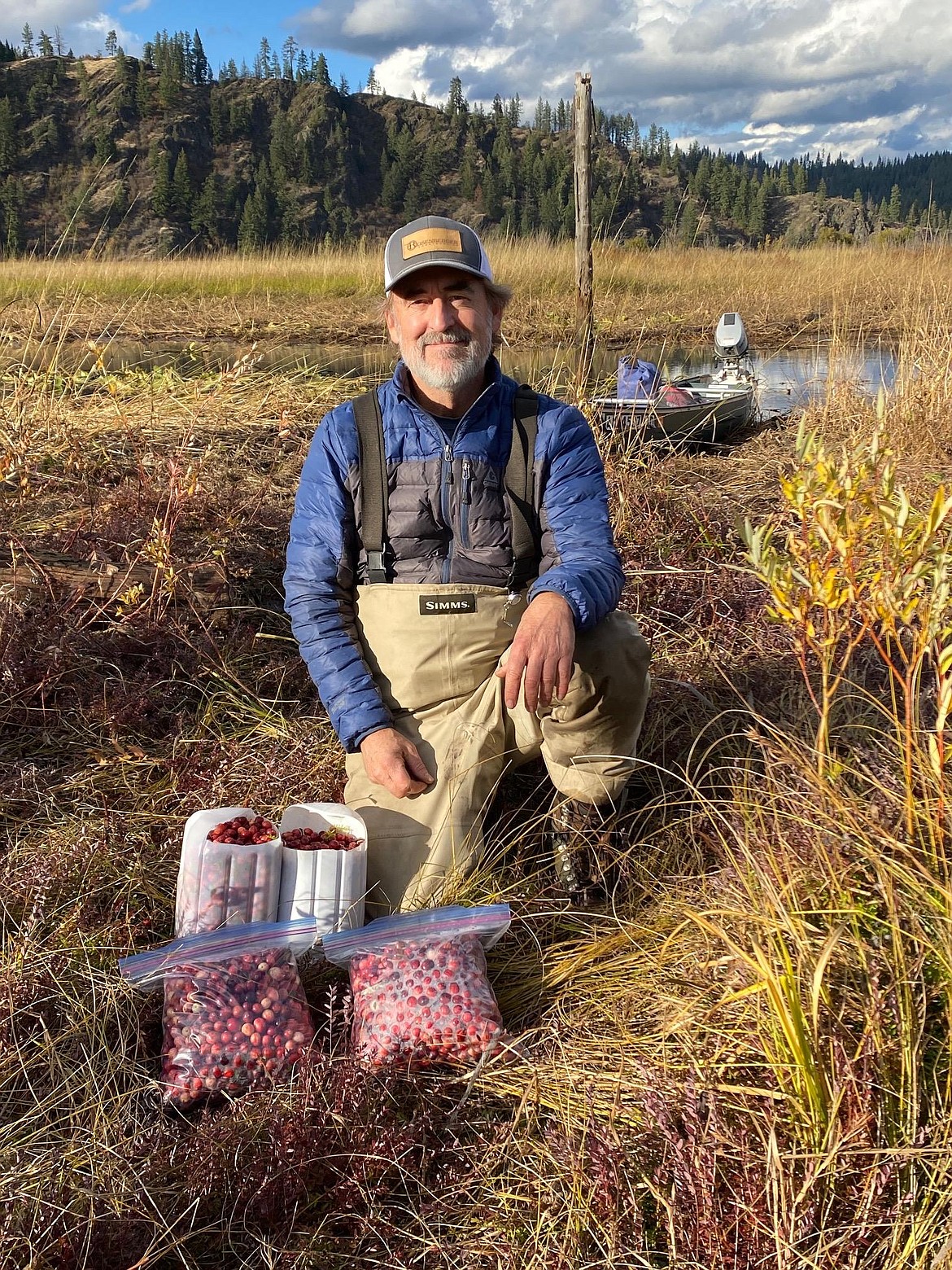 "Every year about three weeks before Thanksgiving we harvest wild North Idaho cranberries for the holidays."