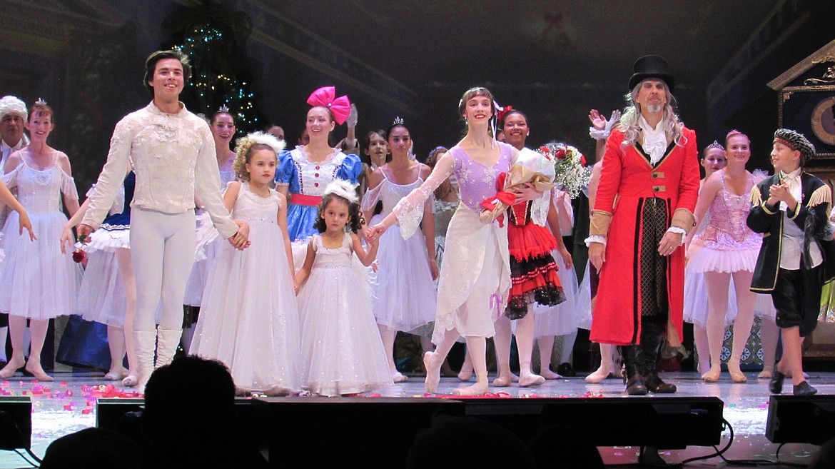 Rebekah Brannan as lead ballerina in the role of Clara Marie and cast in The Ballet Studio's 2021 production of "Nutcracker." (photo provided)