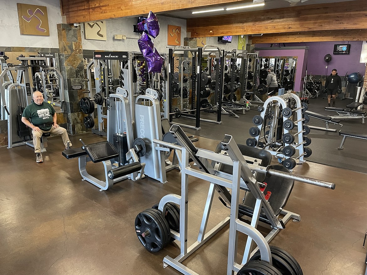 Customers work out in the Othello Anytime Fitness facility.