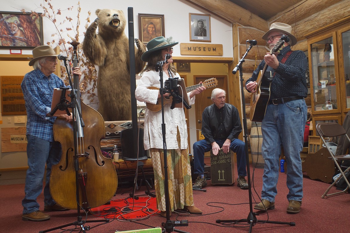 The Late Bloomers entertained during holiday festivities at the Ninepipes Museum last Saturday. (Kristi Niemeyer/Lake County Leader)