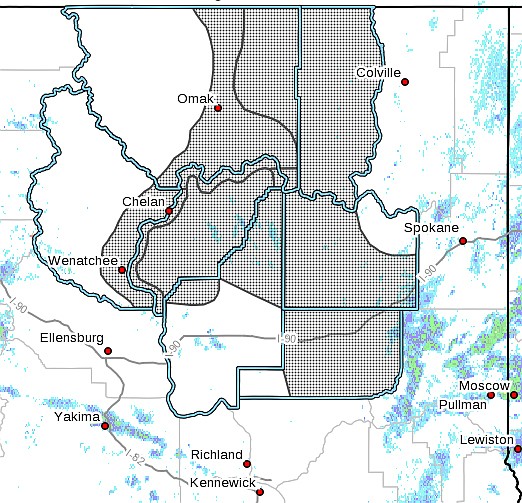 A winter storm watch has been issued for the shaded areas on the map, predicting anywhere from two to 16 inches of snow between Tuesday and Wednesday evenings.