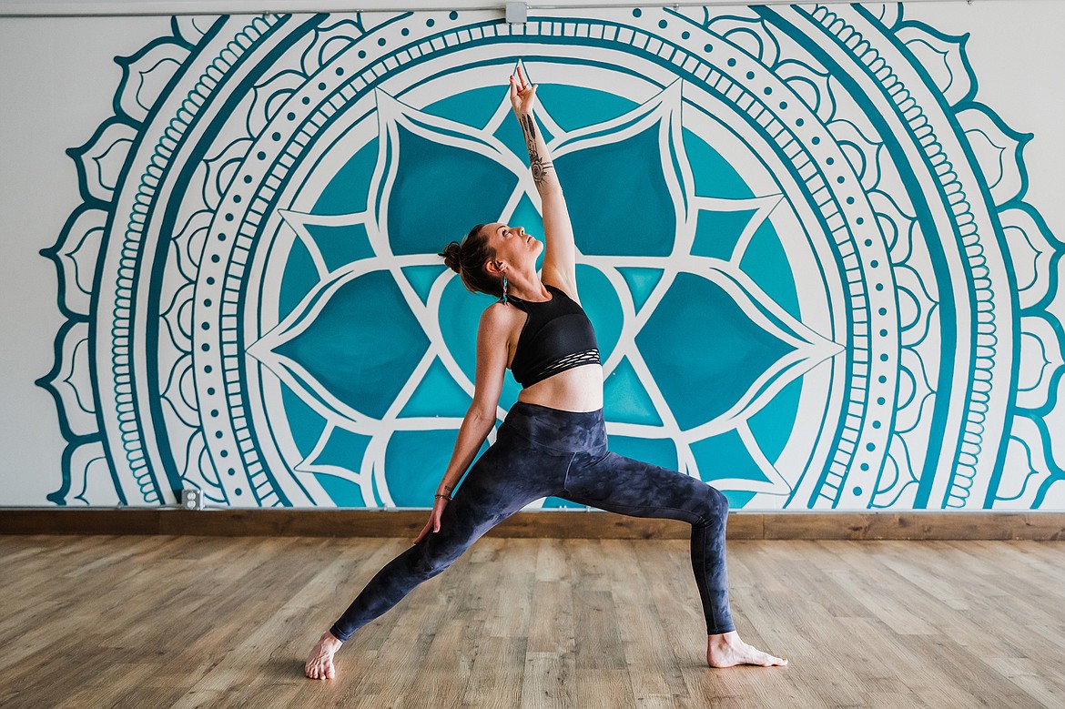 Holly Purdy at Love Yoga in Kalispell (photo by Marianne Wiest)