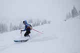 Uphill skiers must mind new lift