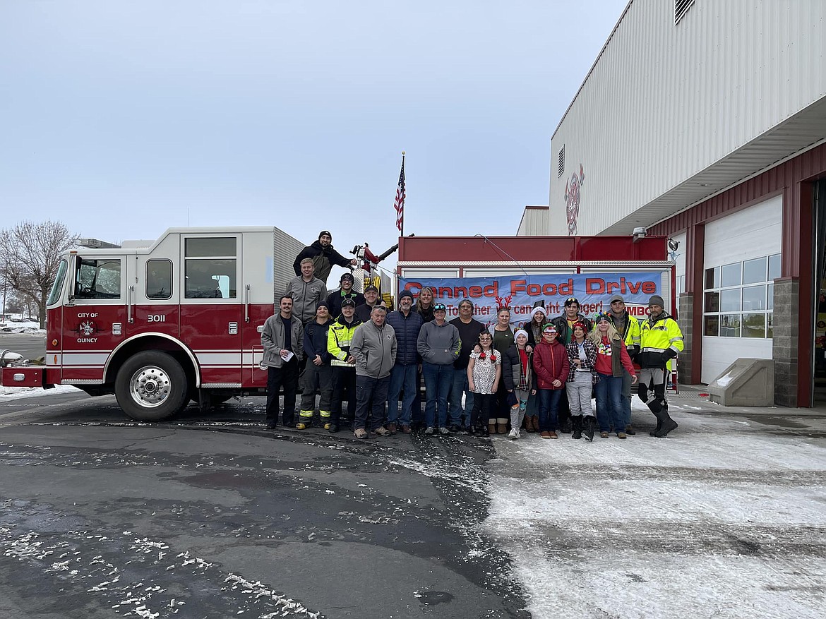 The annual Grant County Fire District 3 food drive was held Dec. 4 in Quincy by GCFD3 volunteers, career staff and their families.