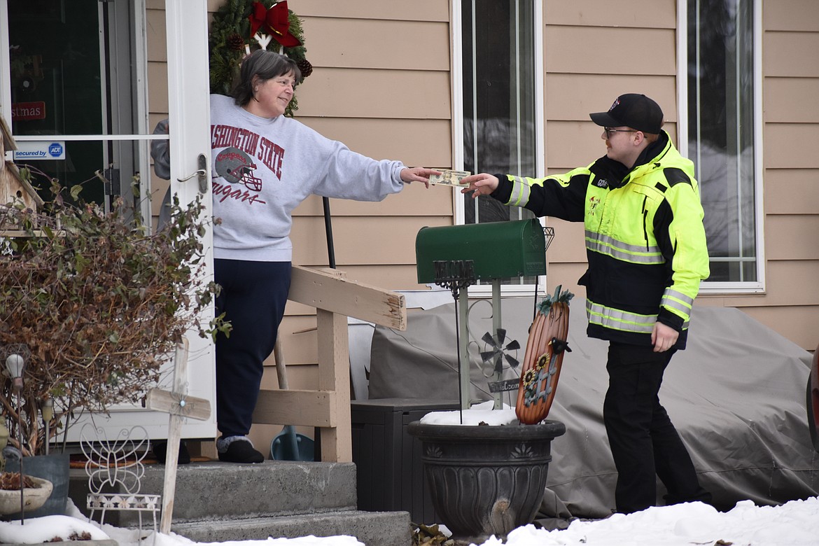 A few Quincy residents donated money instead of non-perishable goods for the GCFD3 annual food drive.