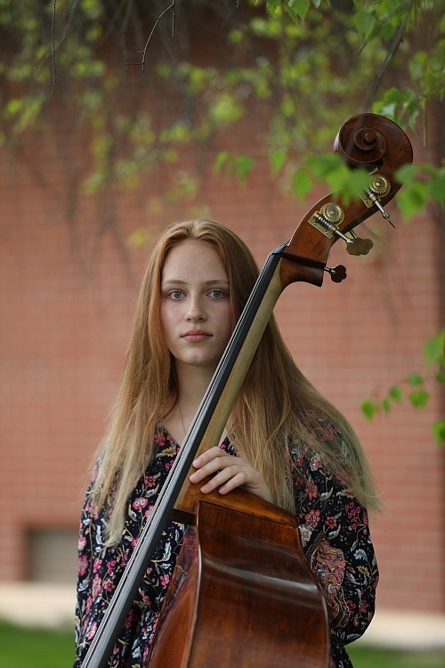 Ronan student Heidi Webster, who plays string bass, was selected for the All Northwest Orchestra.