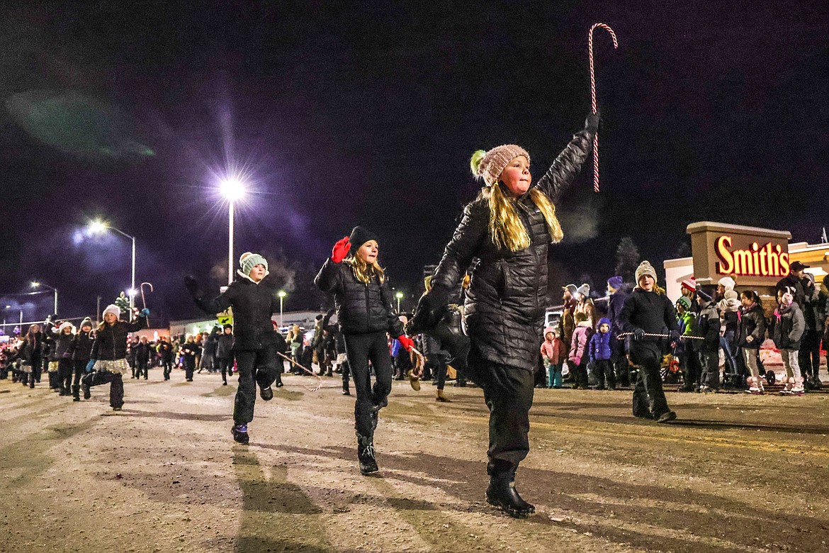 Young dancers perform in the Night of Lights Parade. (JP Edge photo)