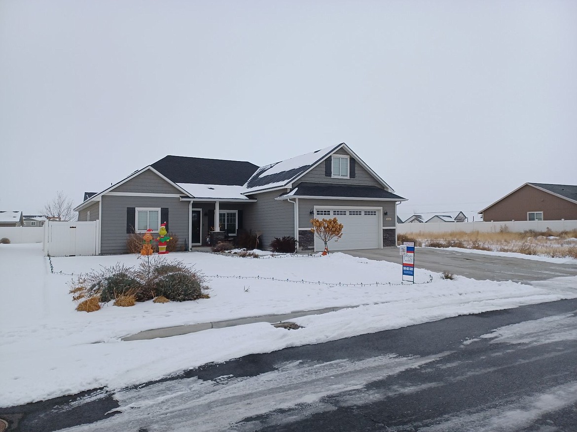 Home prices were up in Adams County but down in Grant County for November compared to a year ago, according to information from the Northwest Multiple Listing Service. The Royal City home pictured above was listed for sale in the 300 block of NE Widmer Drive as of Wednesday afternoon.