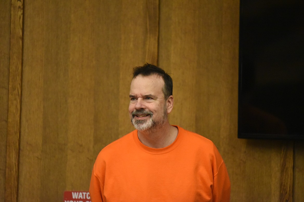 Nicholas Oberling makes his way to the defendant's table in Flathead County District Court during his Nov. 28 change of plea hearing. (Derrick Perkins/Daily Inter Lake)