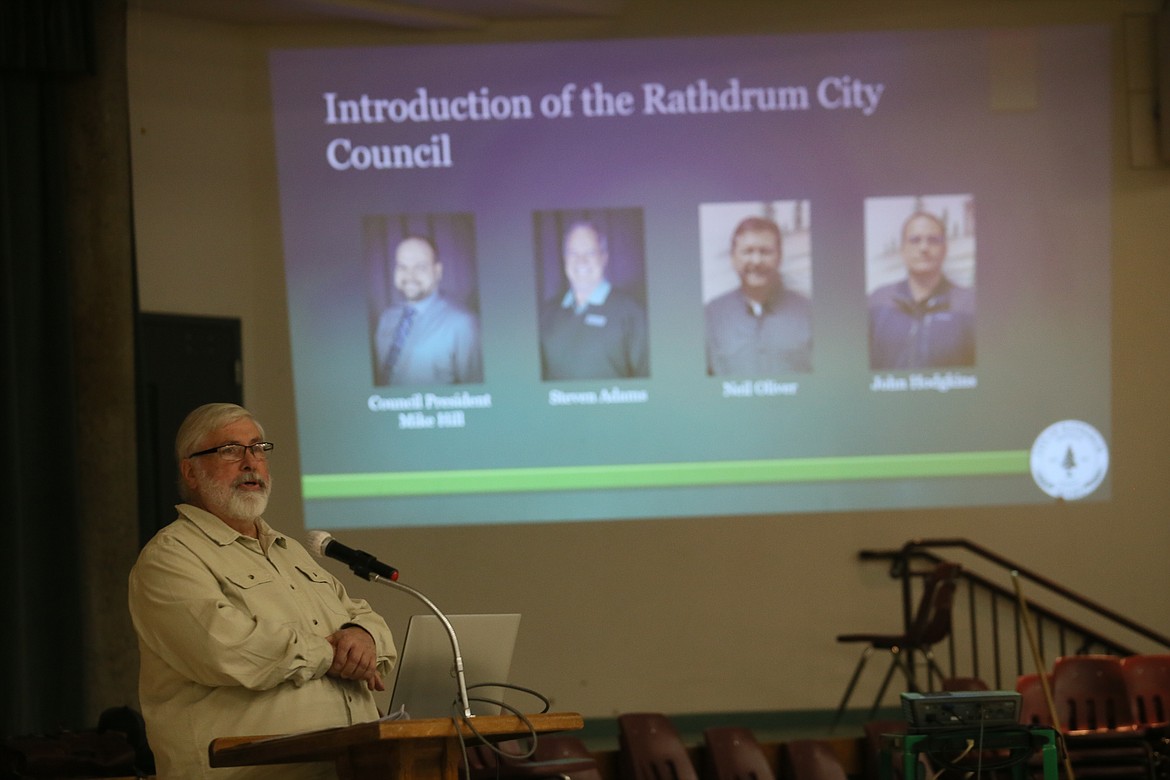 Mayor Vic Holmes on Thursday shares good news and challenges in Rathdrum during the State of the City Address. He reported Rathdrum is vibrant and financially sound.