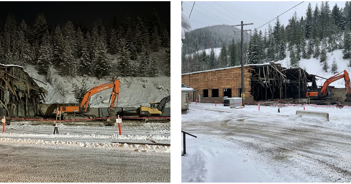 Demolition of old Bunker Hill mill building underway Shoshone NewsPress