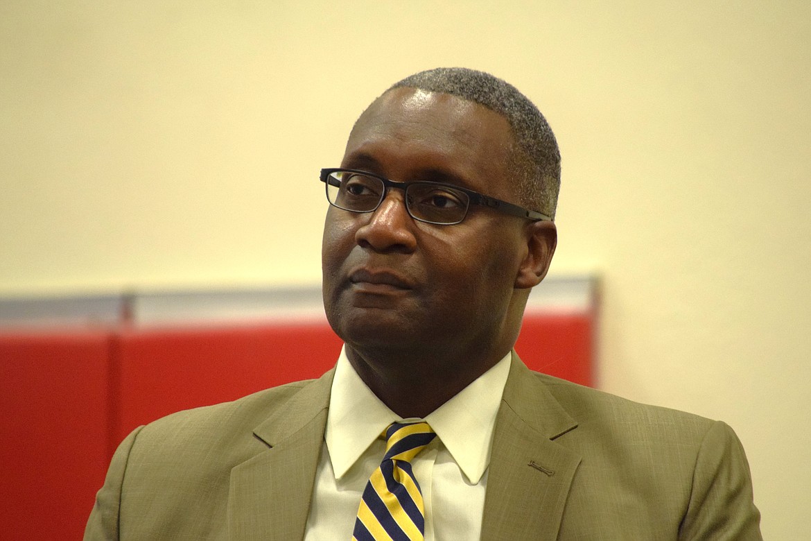 Maynard Spell, director of the Columbia Basin Job Corps Center, during the center’s first public graduation ceremony on Friday.