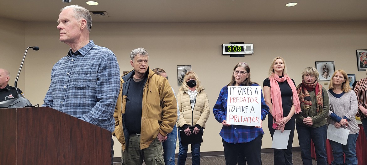 Dozens of people requested the opportunity to give public comment during Saturday’s meeting of the North Idaho College board of trustees. They were not permitted to address the board. KAYE THORNBRUGH/Press
