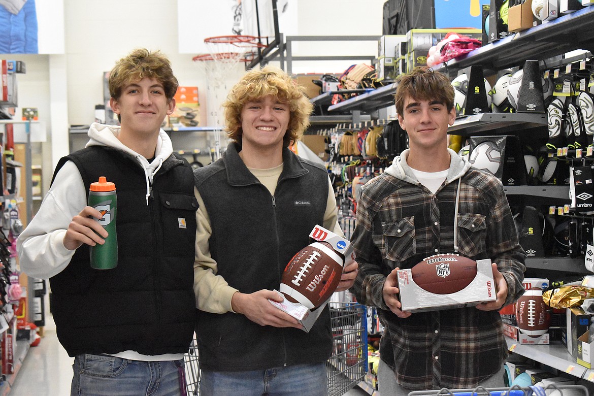 Students got to pick out items they thought the teens they were shopping for would like. A lot of the gifts for boys were sports-related items.