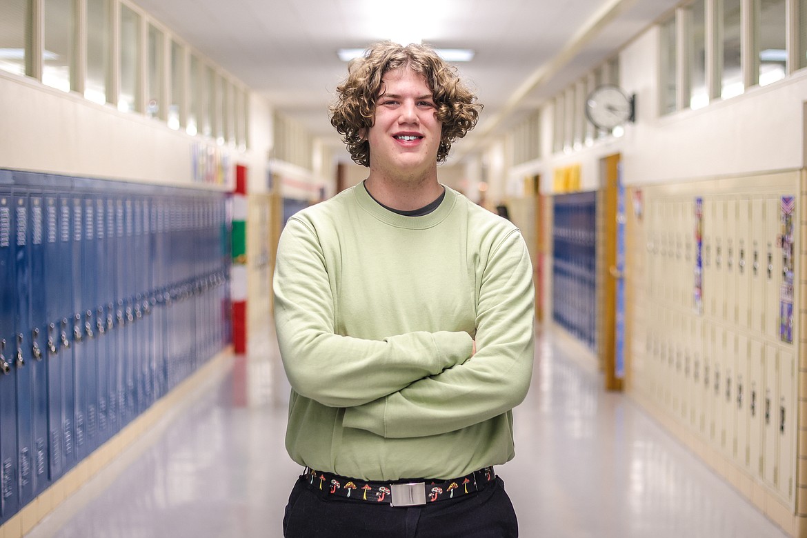 Aiden Rohn at Columbia Falls High School Tuesday, Dec. 13 (DC date). (JP Edge/Hungry Horse News special to the Daily Inter Lake)