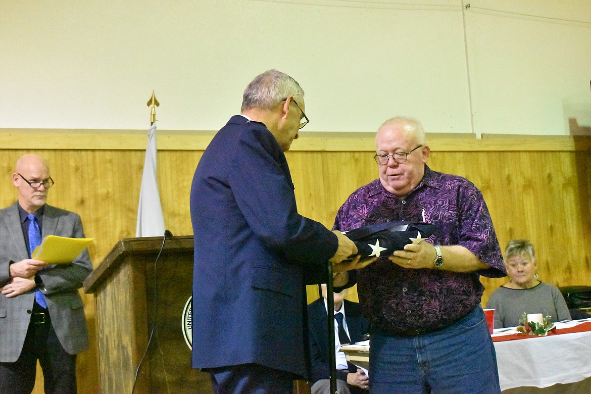 Once the flag was properly folded, it was presented to Ephrata Mayor Bruce Reim. Reim said the city will hold a special ceremony at a later date to raise and fly the flag at city hall.