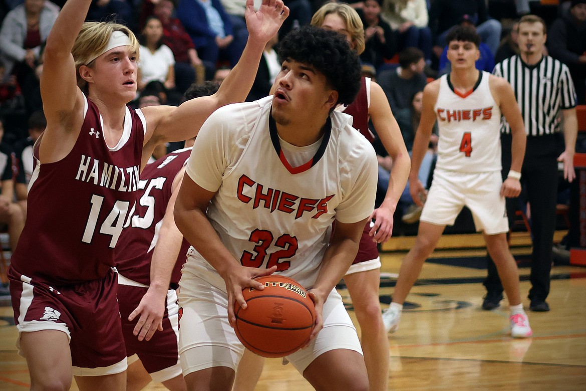 The Ronan boys basketball team takes on Hamilton at the Frenchtown Tip Off Tournament. (Jeremy Weber/Bigfork Eagle)