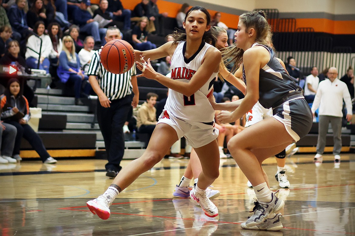 The Ronan Maidens take on Hamilton at the Frenchtown Tip-Off Tournament on Friday. (Jeremy Weber/Bigfork Eagle)