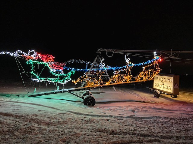 What is a Christmas lighting display without a touch of Santa?