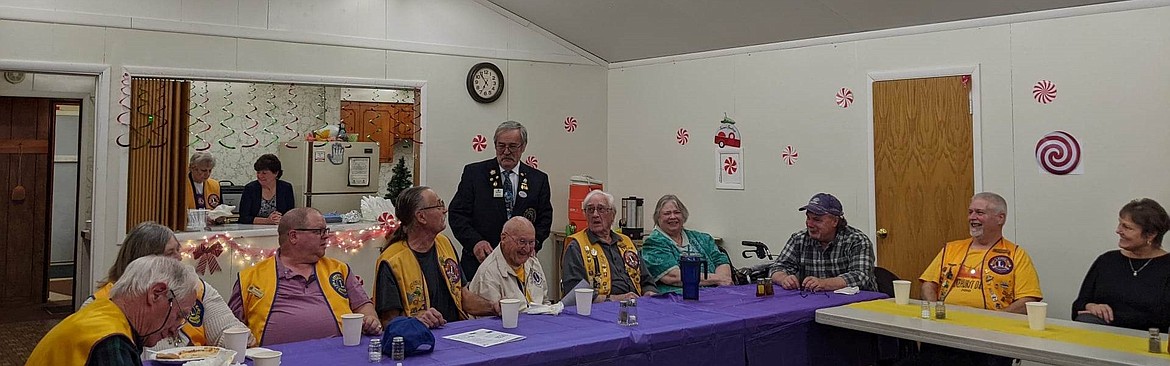 The Pinehurst-Kingston Lions Club room was full of laughter and joy as James Bening and Robert Fisher were awarded for their 65 years of volunteer service.