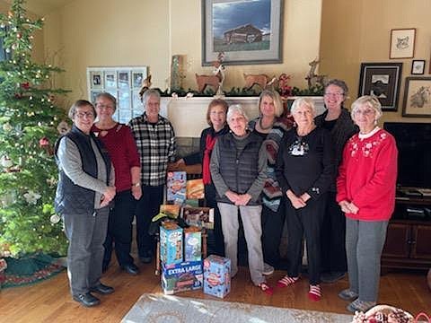 Daughters of the American Revolution, Chief Ignace Chapter in Kalispell, members pictured from felt to right, are Patricia Gillies, Cathy Lane, Charlotte VanDyke, Cate Webber, Chapter Regent, Maggie Kuska, Jody Waggener, KWS Resource Coordinator, Carol A. White, Deb Johnson and Barbara Alsbury (Courtesy photo)