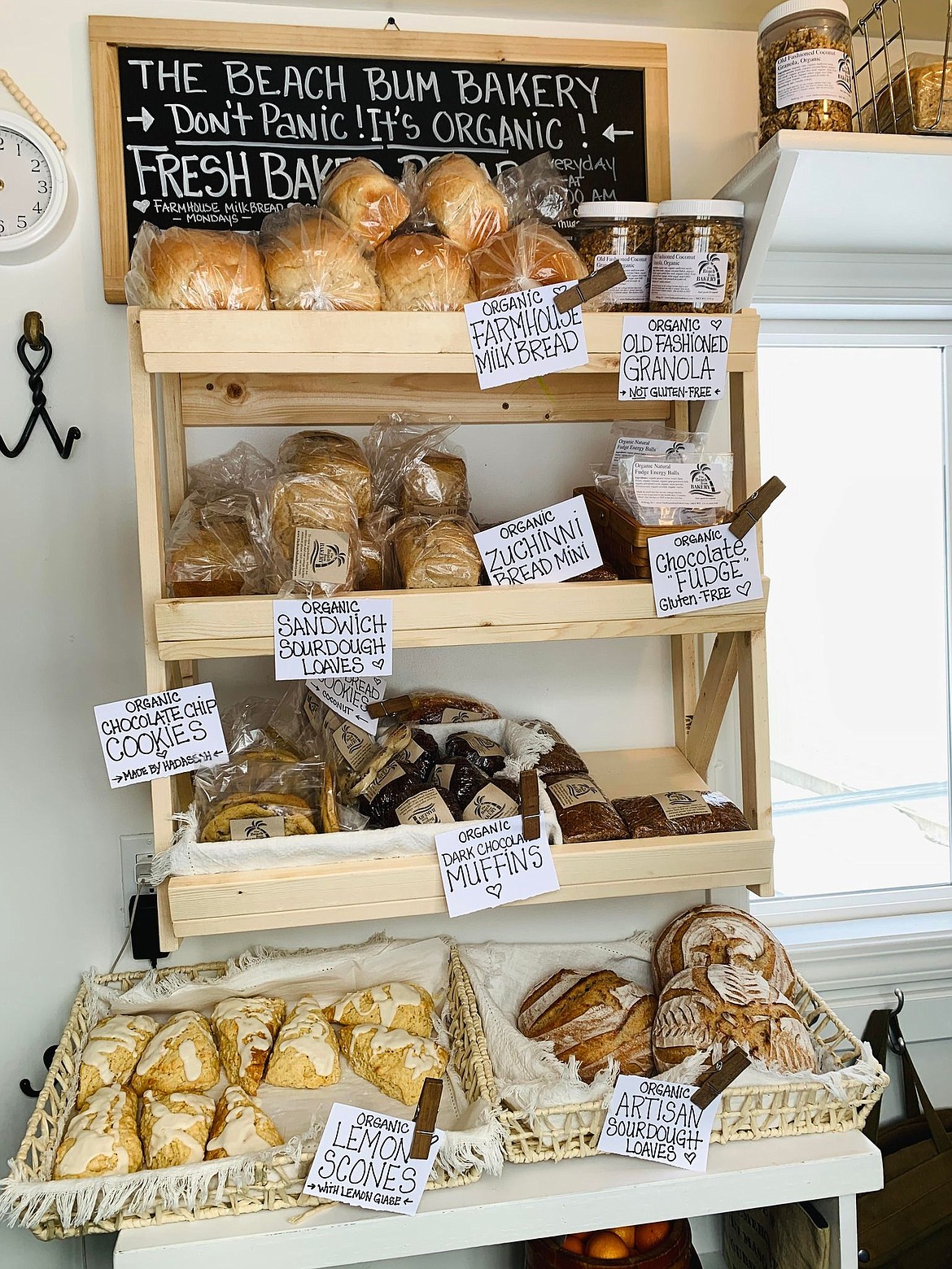 A selection of the rotating delicious baked goods sold at The Beach Bum Bakery.
