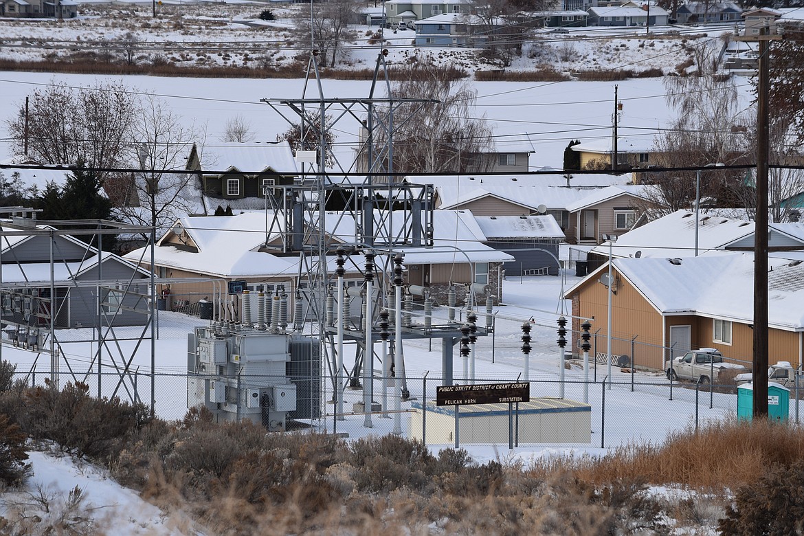 A small Grant County Public Utility District substation in Moses Lake near Division Avenue. While much of the county, like Moses Lake is in good shape, the PUD has had concerns about the Crescent Bar area.