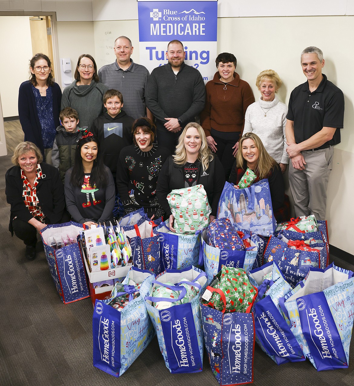 In the past 12 years, members of the North Idaho Association of Health Underwriters have donated close to $50,000 in gifts to pediatric behavioral health patients at Kootenai Health. This year, their gifts amounted to more than $4,500. Front row, from left: Anne Hagman, Malia Rogers, Debra O'Brien, Katie Huff and Shannon Boston. Back row, from left: Ginny Hayton, Tommy Kroll, Katie Kroll, Cyrus Kroll, Ernie Kroll, Todd Bateman, Chelsi Minor, Carolyn Schultz and Mike Dirks.