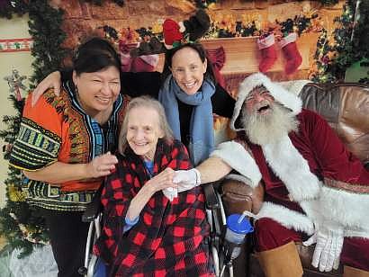 Santa came to visit long-term care at Clark Fork Valley Hospital in Plains on Wednesday, December 21. (Courtesy Photo)