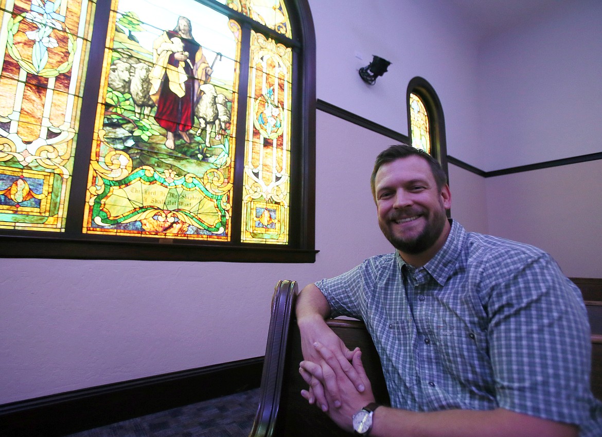 McLane Stone is the new pastor of First Presbyterian Church in downtown Coeur d'Alene. He is pictured here in the chapel Oct. 7.