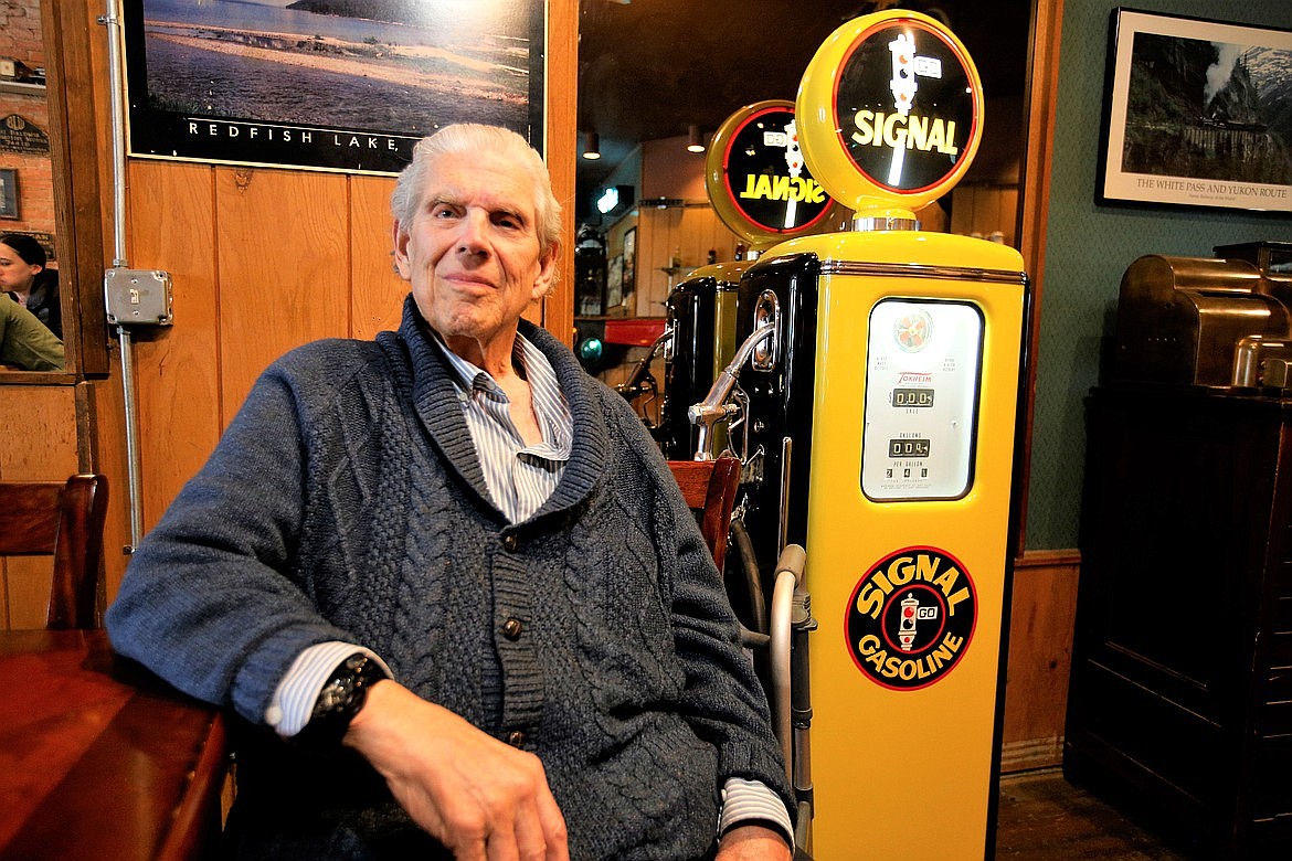 Tom Robb sits in his Iron Horse Bar and Grill in May.