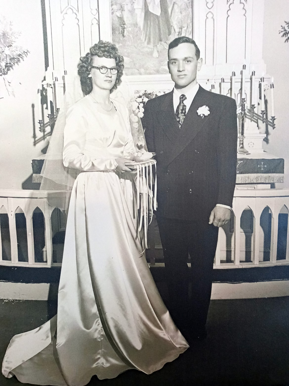 Pictured on their wedding day, Robert and Aleatha Sawhill will celebrate their 73rd wedding anniversary on Jan. 1, 2023.