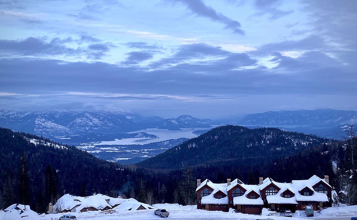 The view from Schweitzer Mountain. (photo by Danine Harnes)