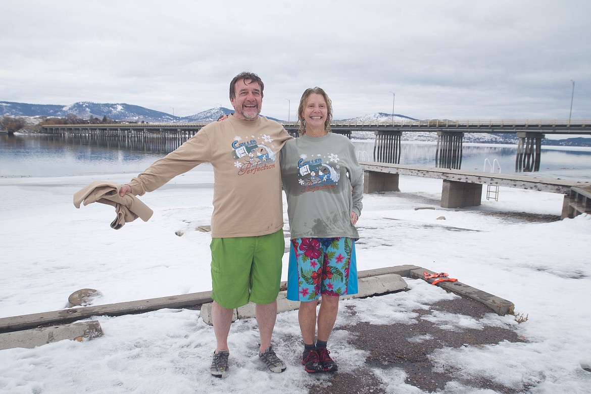 Dave and Connie Bull launched Polson's Polar Plunge. “It’s been a commitment for 25 years nonstop,” Dave says of his decision to retire. “Sometimes you just have to stop this foolishness.” (Kristi Niemeyer/Lake County Leader)