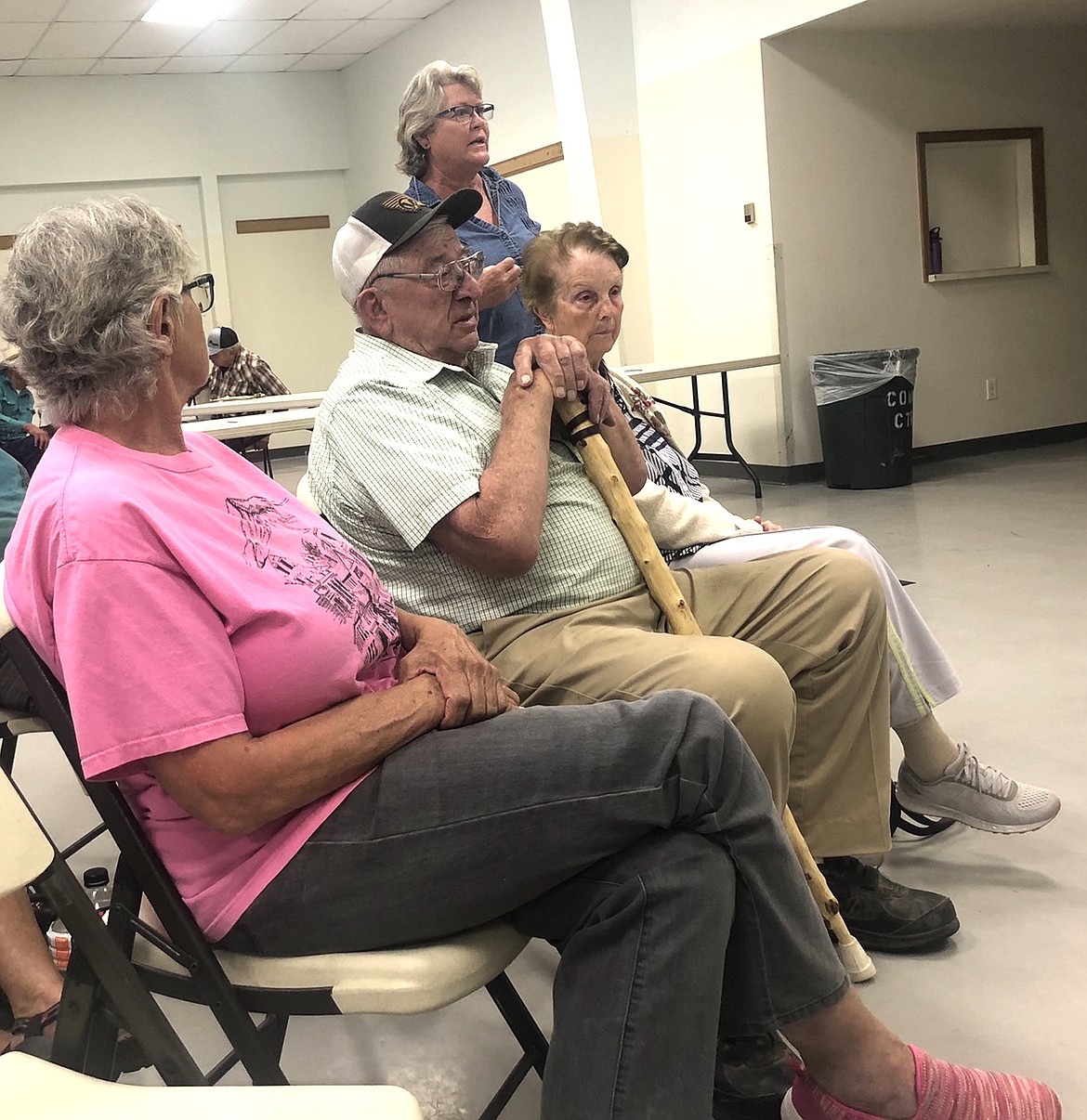 Irrigators gathered in August to protest the Lake County Commissioners decision not to collect fees for the Flathead Indian Irrigation Project.