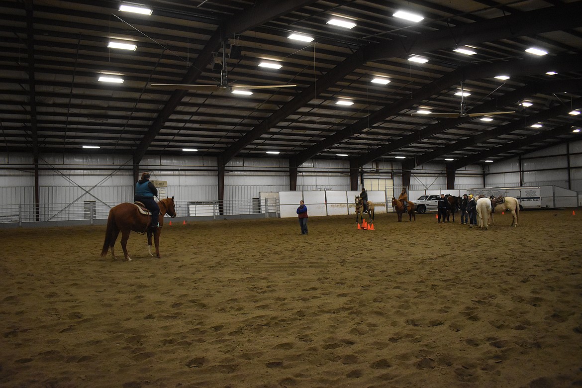 The posse is trying to train weekly because they are working with a lot of new horses and new people. Some of the experienced members are also working with new horses that they weren’t working with a year or two ago.