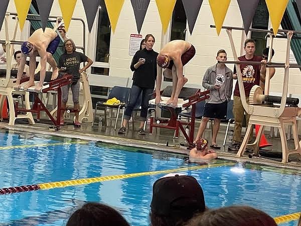 The Moses Lake boys swim and dive team came out victorious with a 96-90 win over Wenatchee on Thursday.