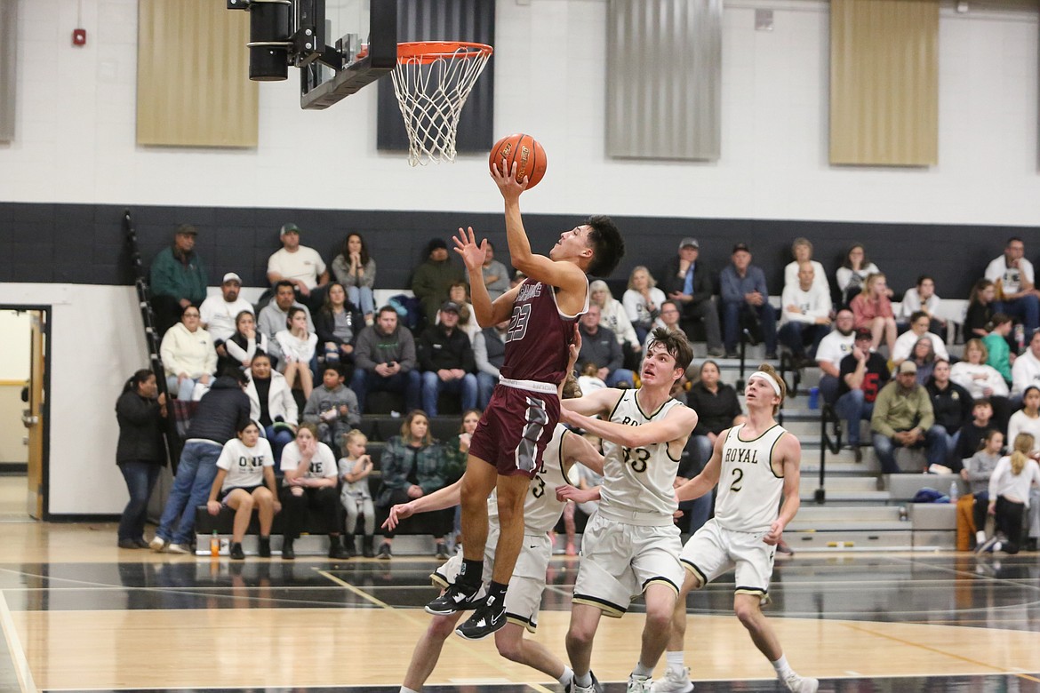 Wahluke senior Orlando Nunez led the Warriors with 26 points in their 63-43 win over Royal on Friday night.