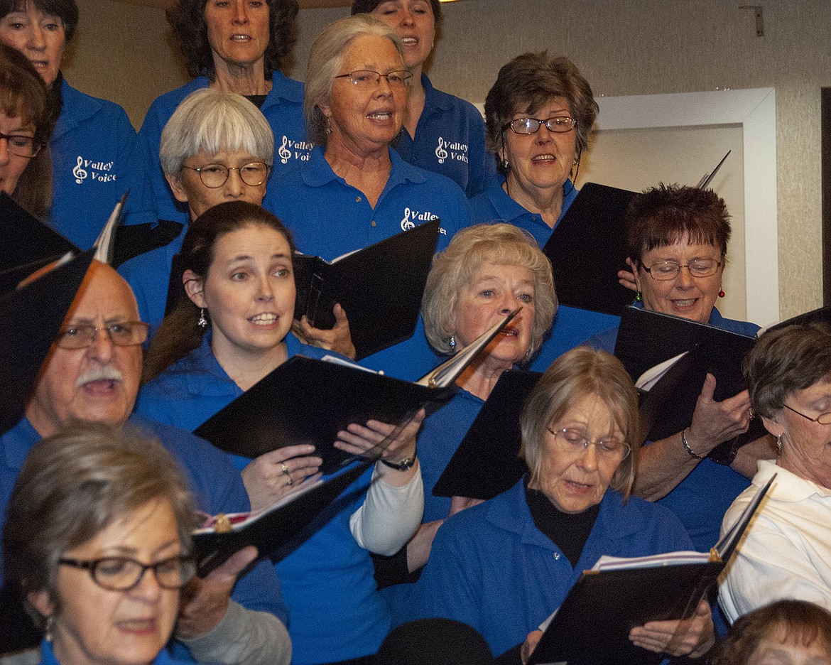 “We love every minute of it.” says David Vale, who sings bass in the choir (photo courtesy of Valley Voices Community Choir).