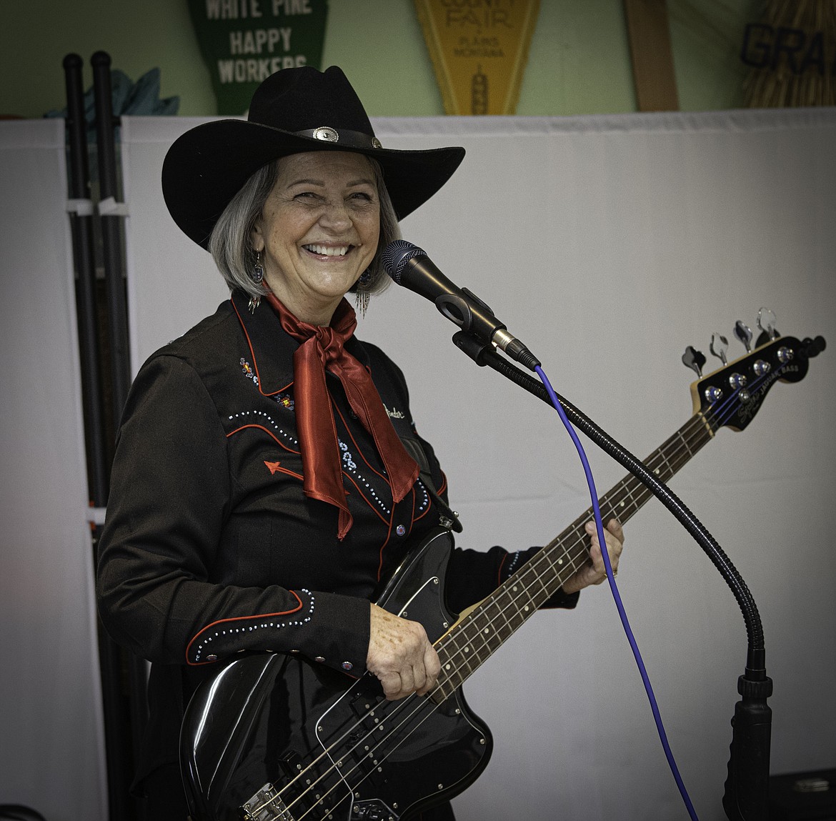 Deb Oliver is lead singer and bass player of the Band Western Sky Band. (Tracy Scott/Valley Press)