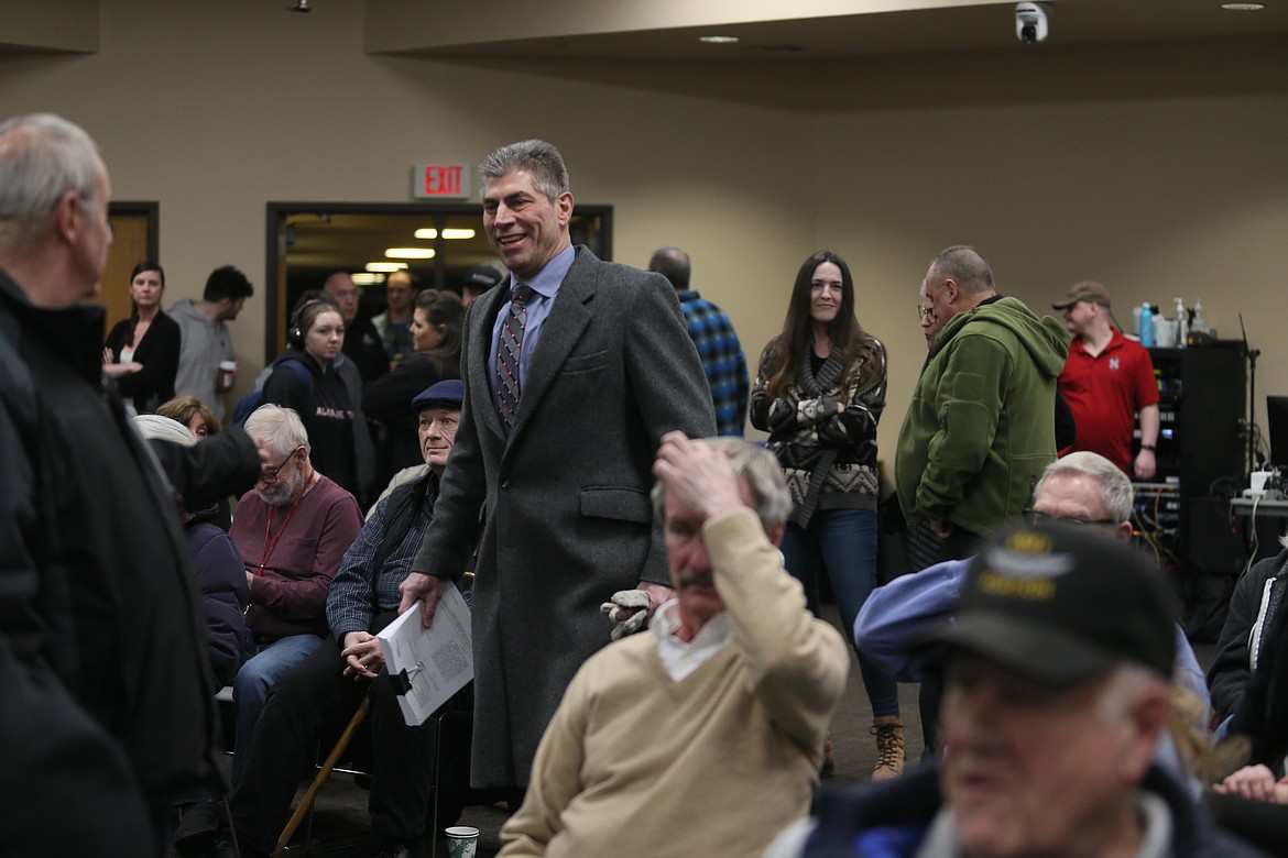 North Idaho College Trustee Todd Banducci was one of four people who was served with a lawsuit related to recent board actions just before Wednesday night’s trustee meeting. KAYE THORNBRUGH/Press