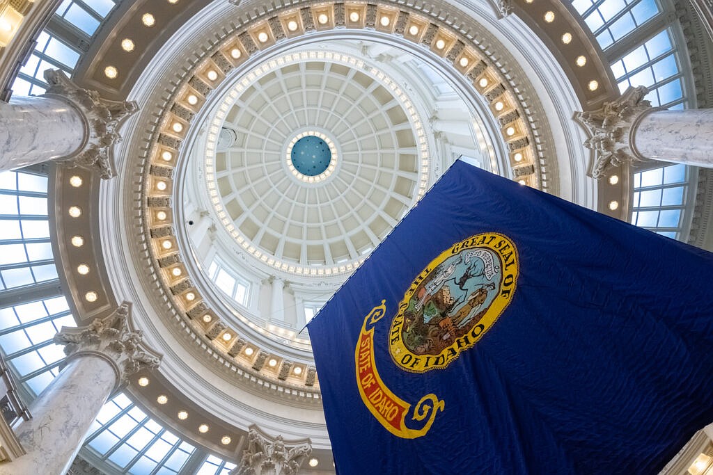 The rotunda at the Idaho Capitol on Jan. 17, 2022. (Otto Kitsinger for Idaho Capital Sun, file)